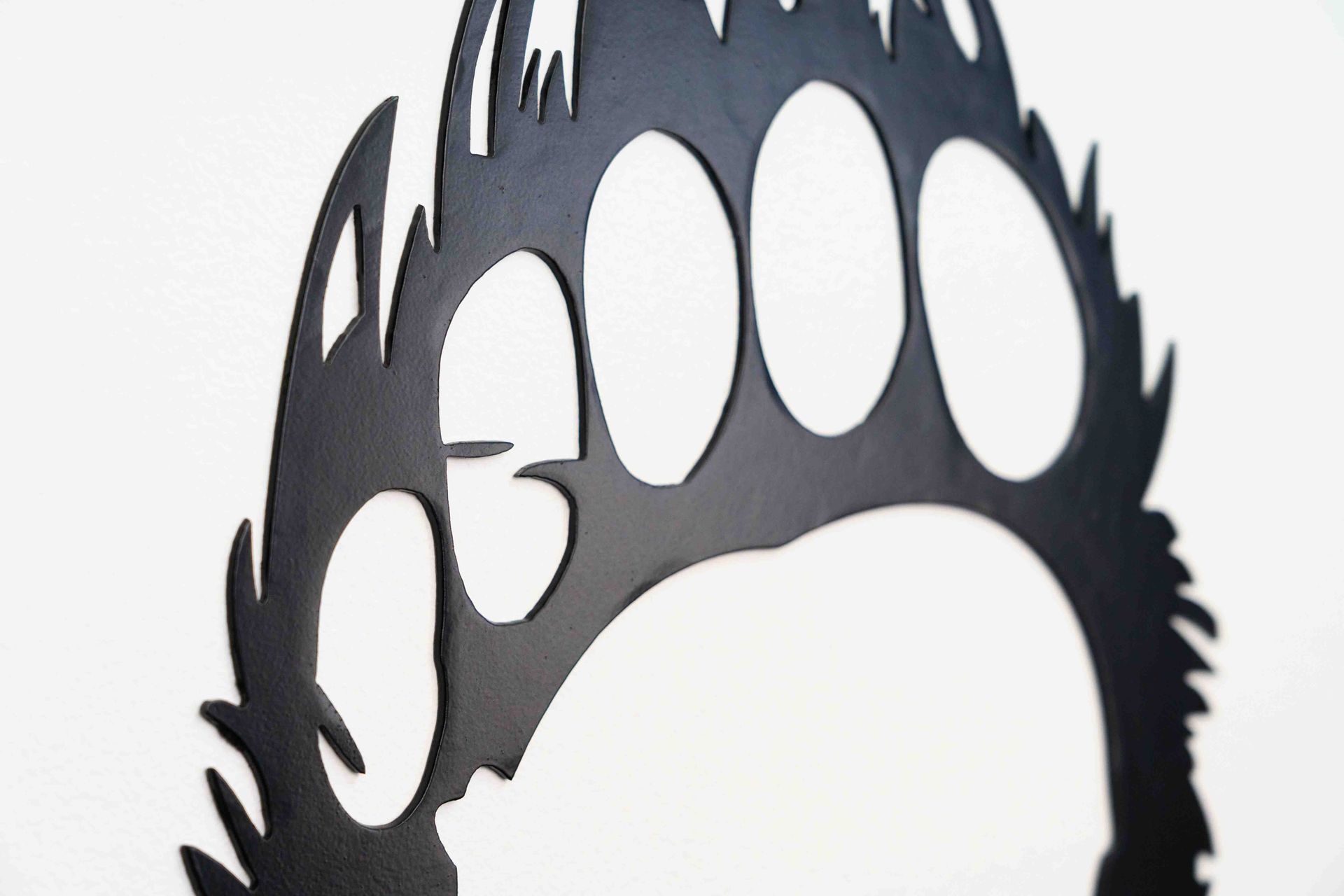 Bear Paw Metal Sign