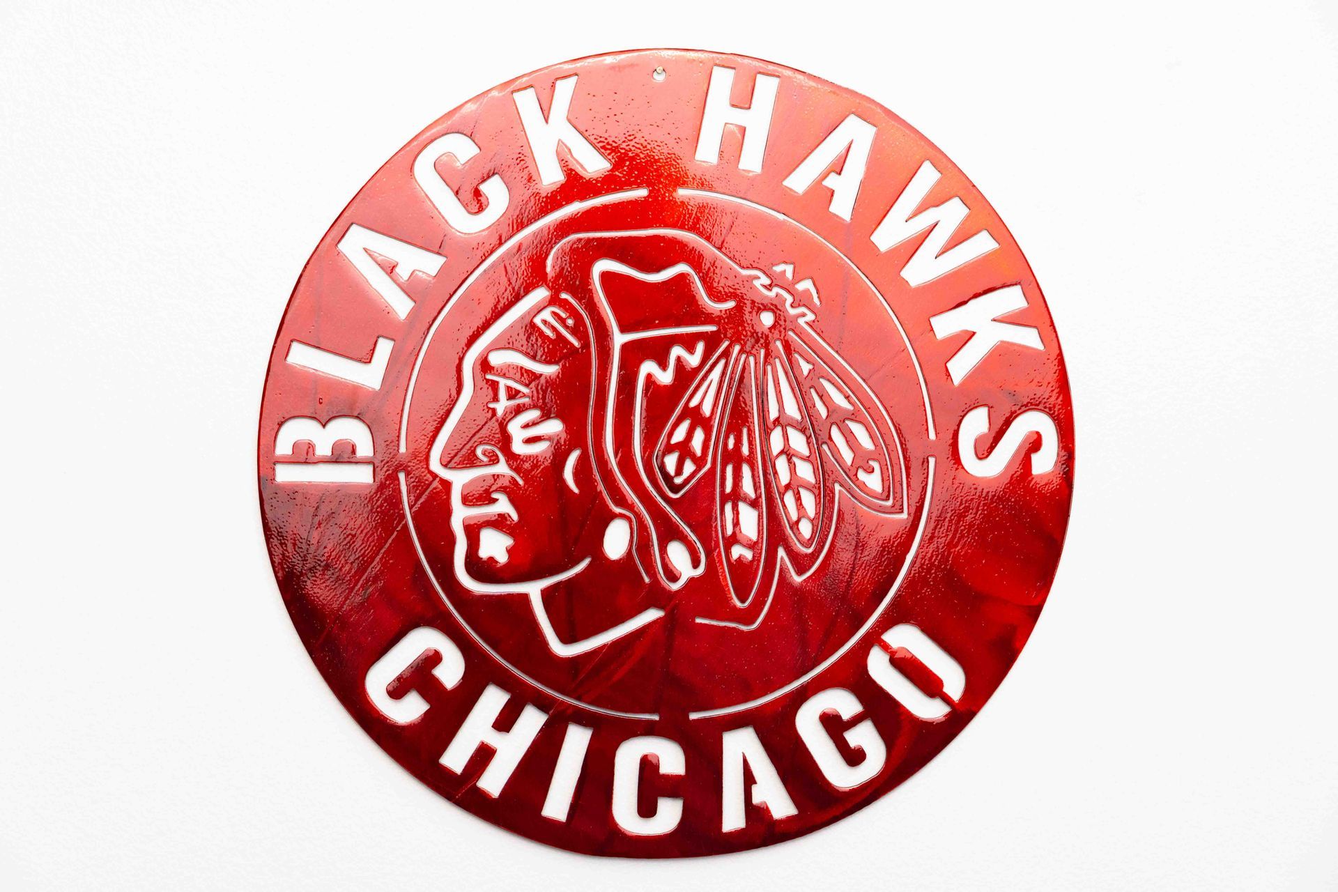 Chicago Hockey Metal Sign