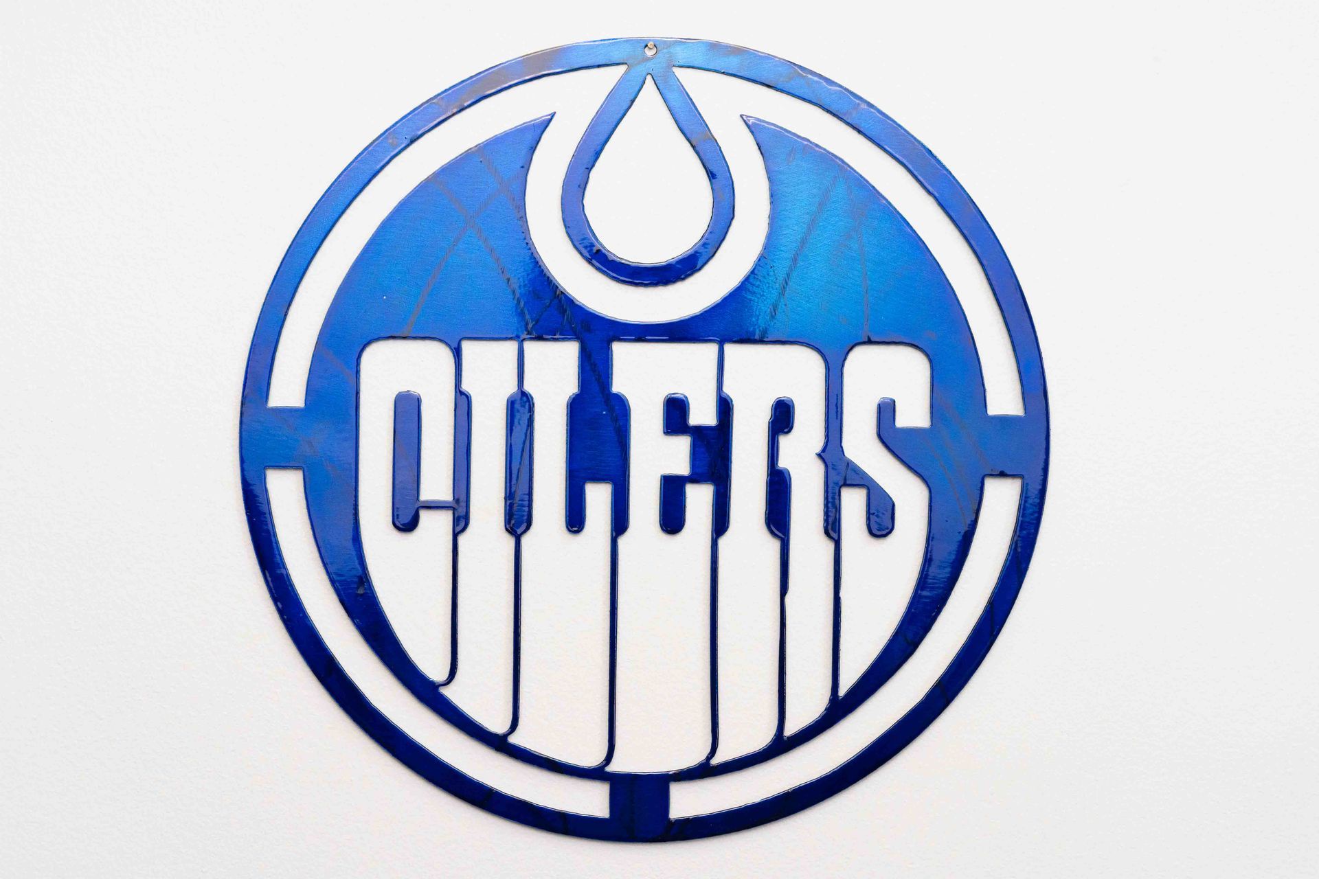 Edmonton Hockey Metal Sign