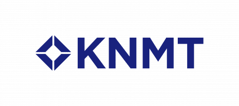 Logo: Blauwe ruitvorm met daarop 