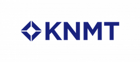 Logo: Blauwe ruitvorm met daarop 