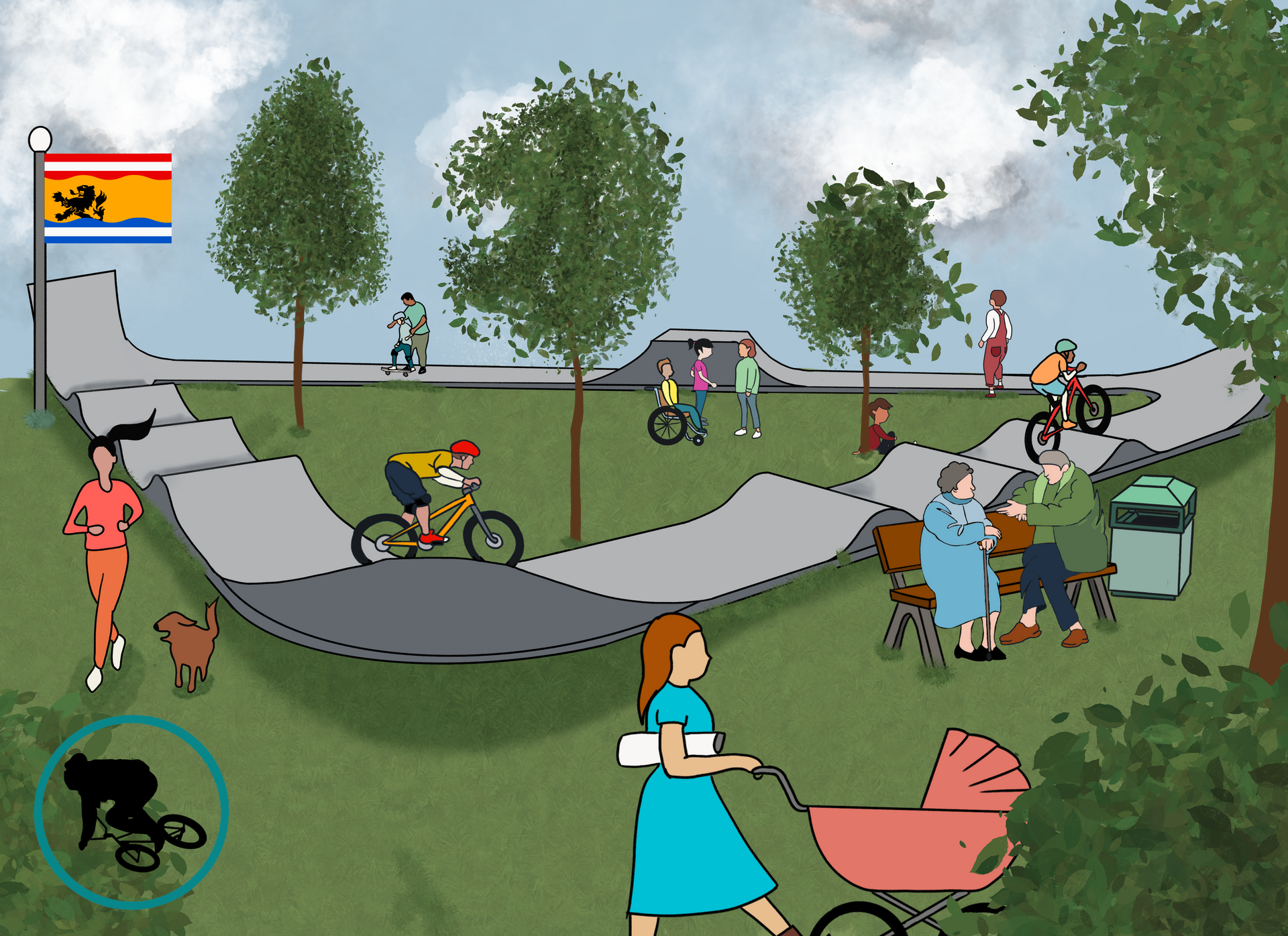 Praatplaat Stichting Pumptrack West Zeeuws Vlaanderen