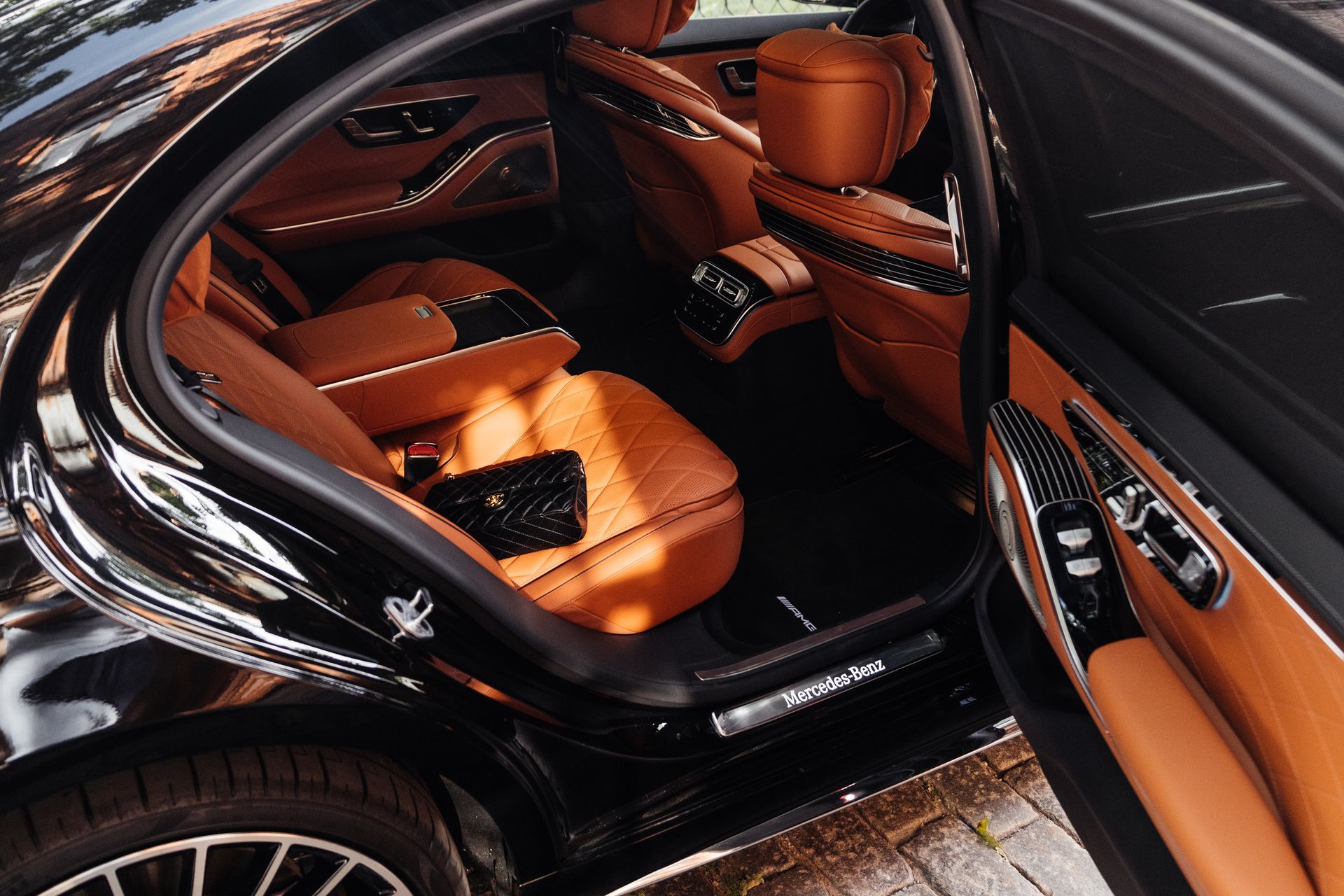 Inside of A Limousine