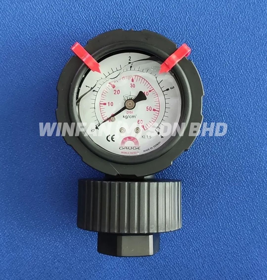 PP Diaphragm Pressure Gauge, Winfan (M) Sdn Bhd
