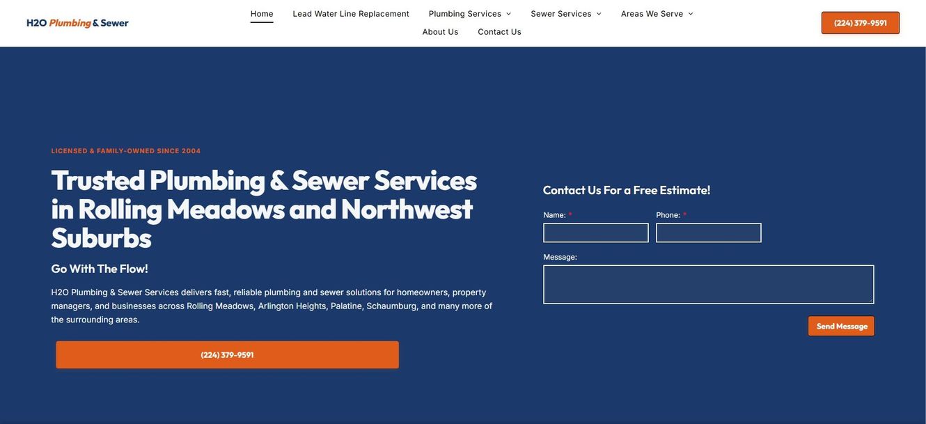 Screenshot of Website Home Page