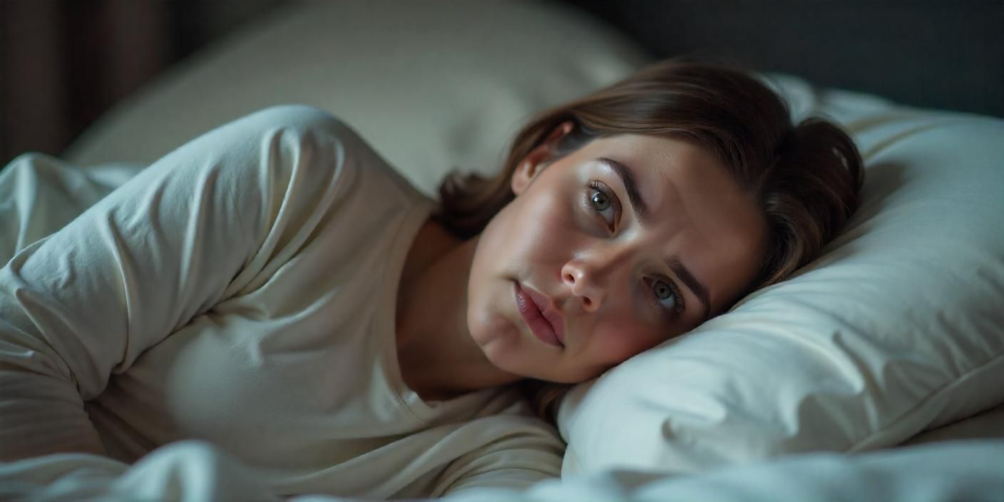 woman struggling to sleep