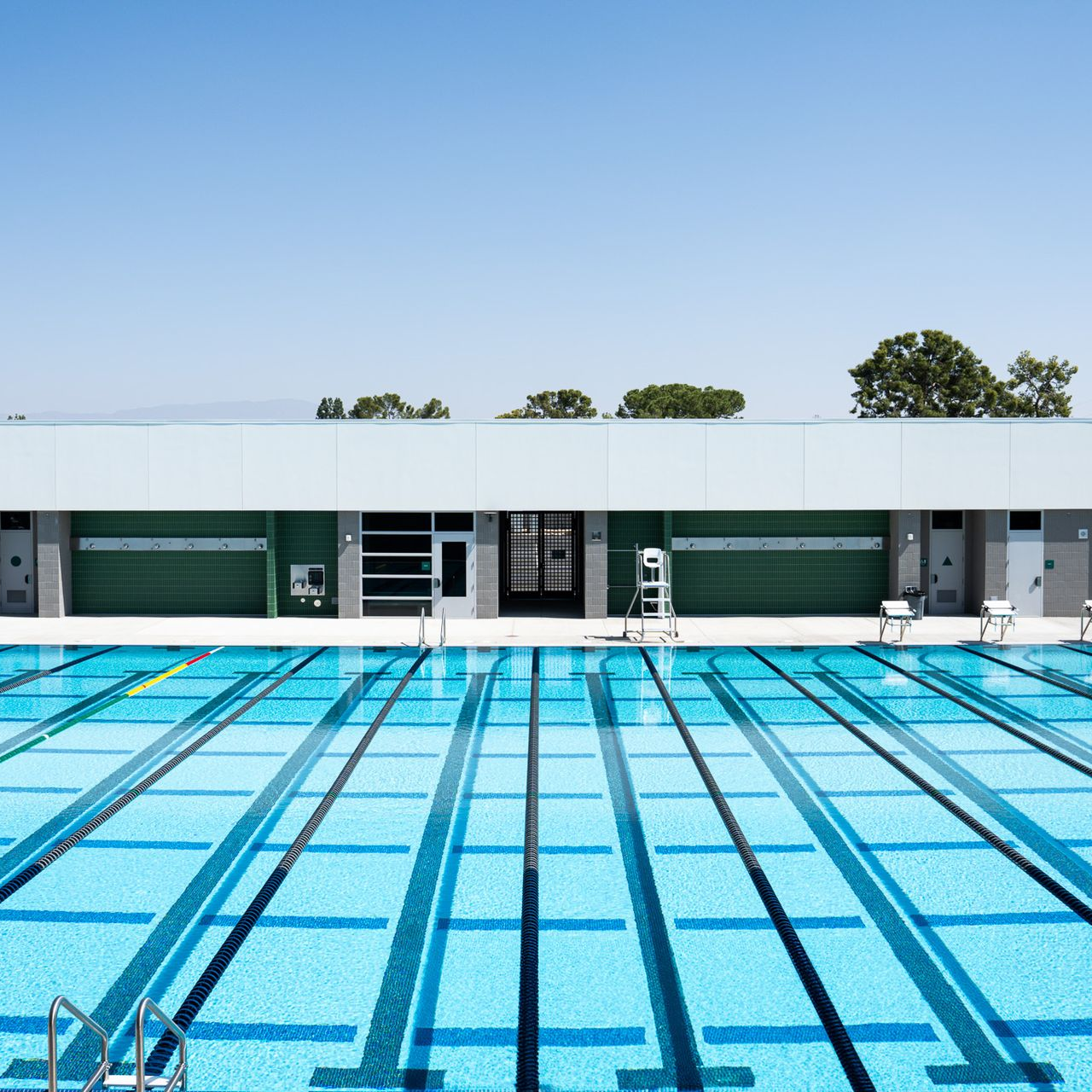 B-Town Brazadas Swim Club Swimmer in the Pool at the East Side Aquatics Center in Bakersfield, CA