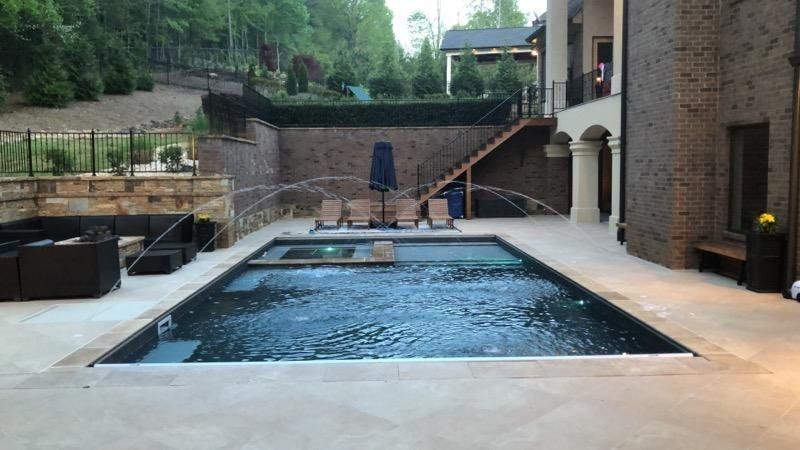 Eco-conscious pool system with recycled materials
