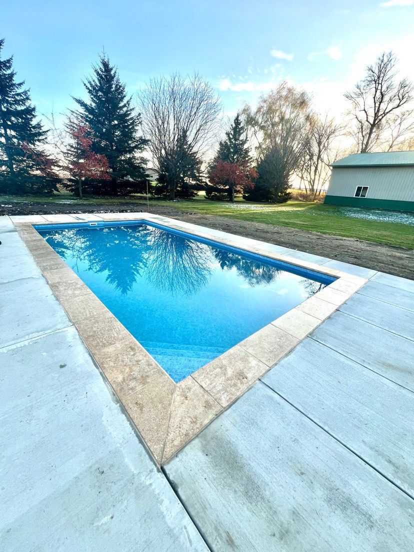 Small inground pool designed for tight outdoor space
