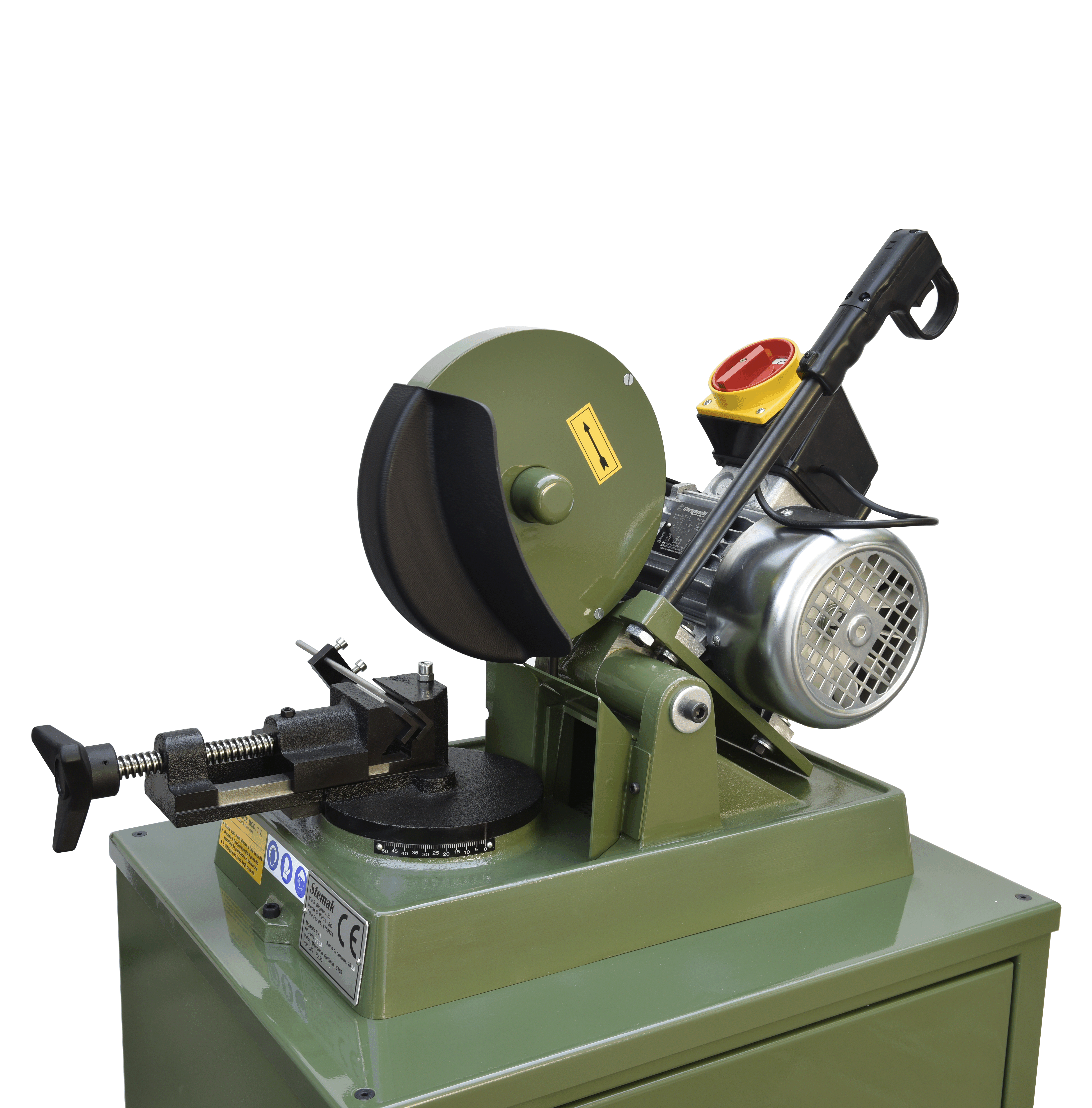 troncatrice disco abrasivo aspirazione particolare - STEMAK AUTOMAZIONE