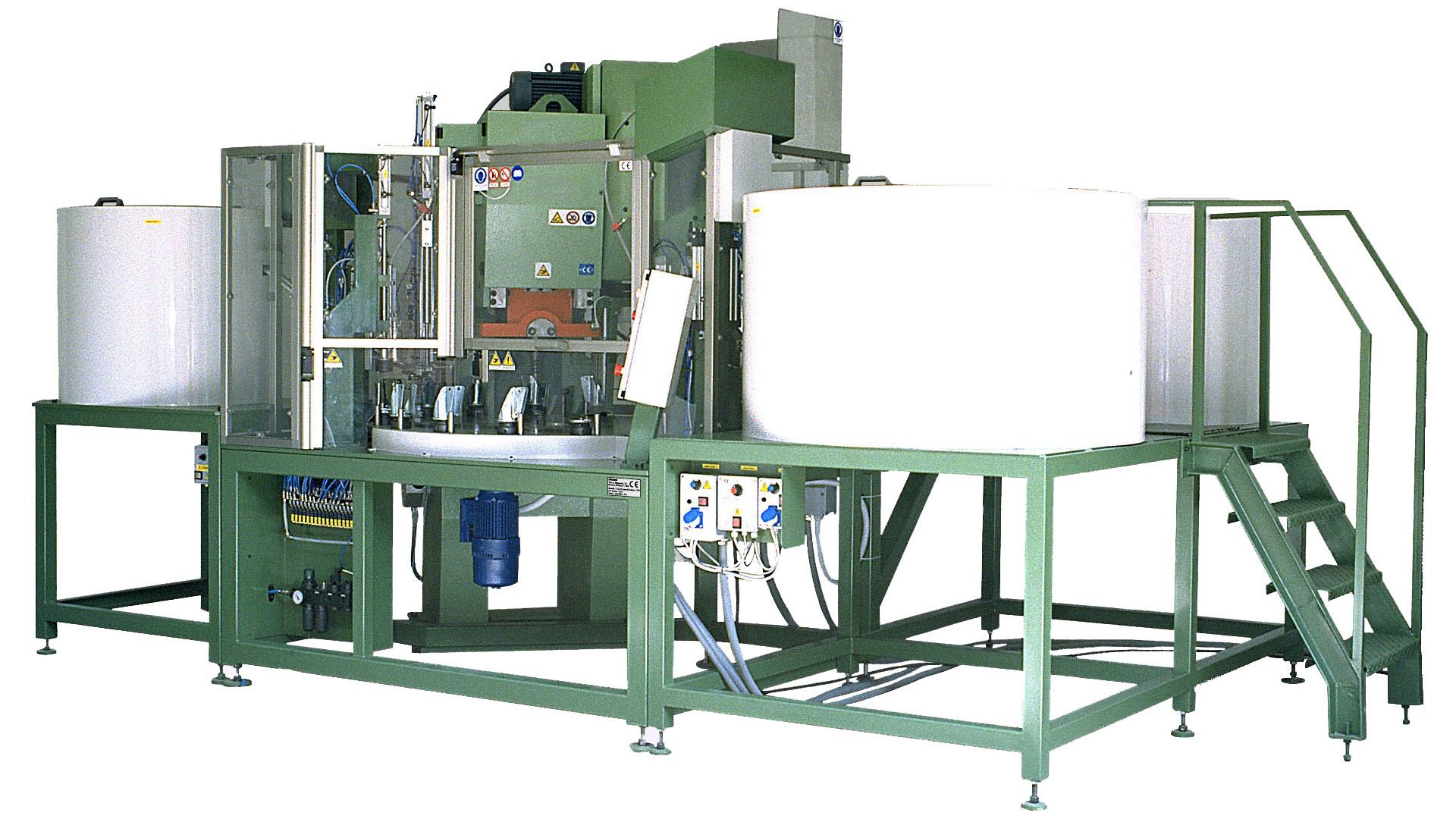 macchina automatica assemblaggio supporti girevoli medi per ruote industriali - STEMAK Automazione