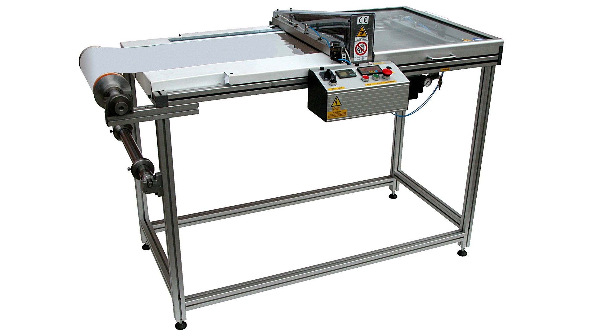taglierina rifilatrice a ghigliottina continua e taglio programmabile - STEMAK Automazione