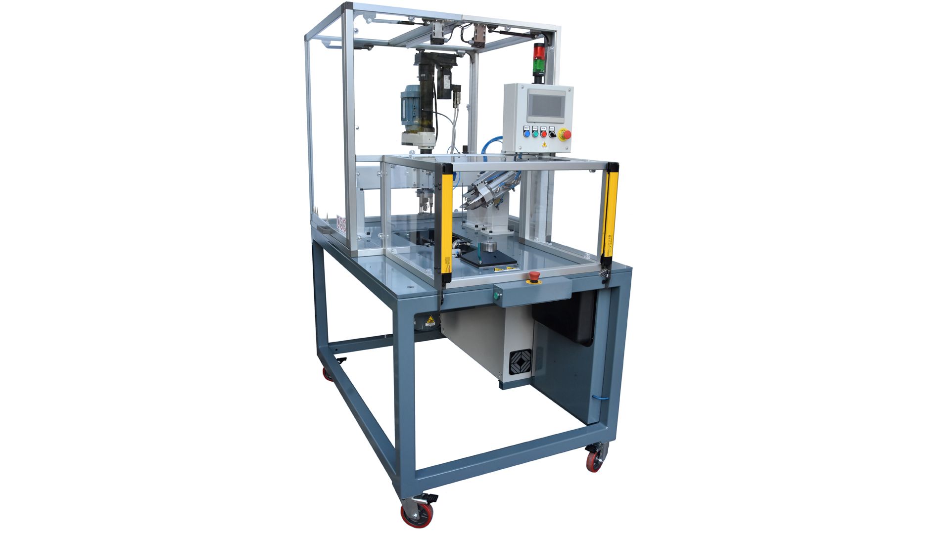macchina automatica per taglio materozza su componenti termoplastici con successiva lavorazione CNC - STEMAK Automazione