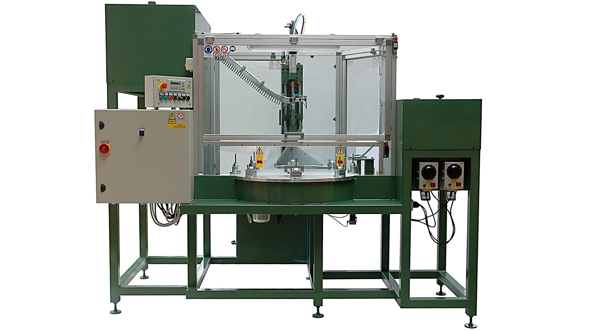 macchina avvitatrice per assemblaggio ruota con supporto con viti a testa esagonale-ferro zincato-acciaio inox - STEMAK Automazione