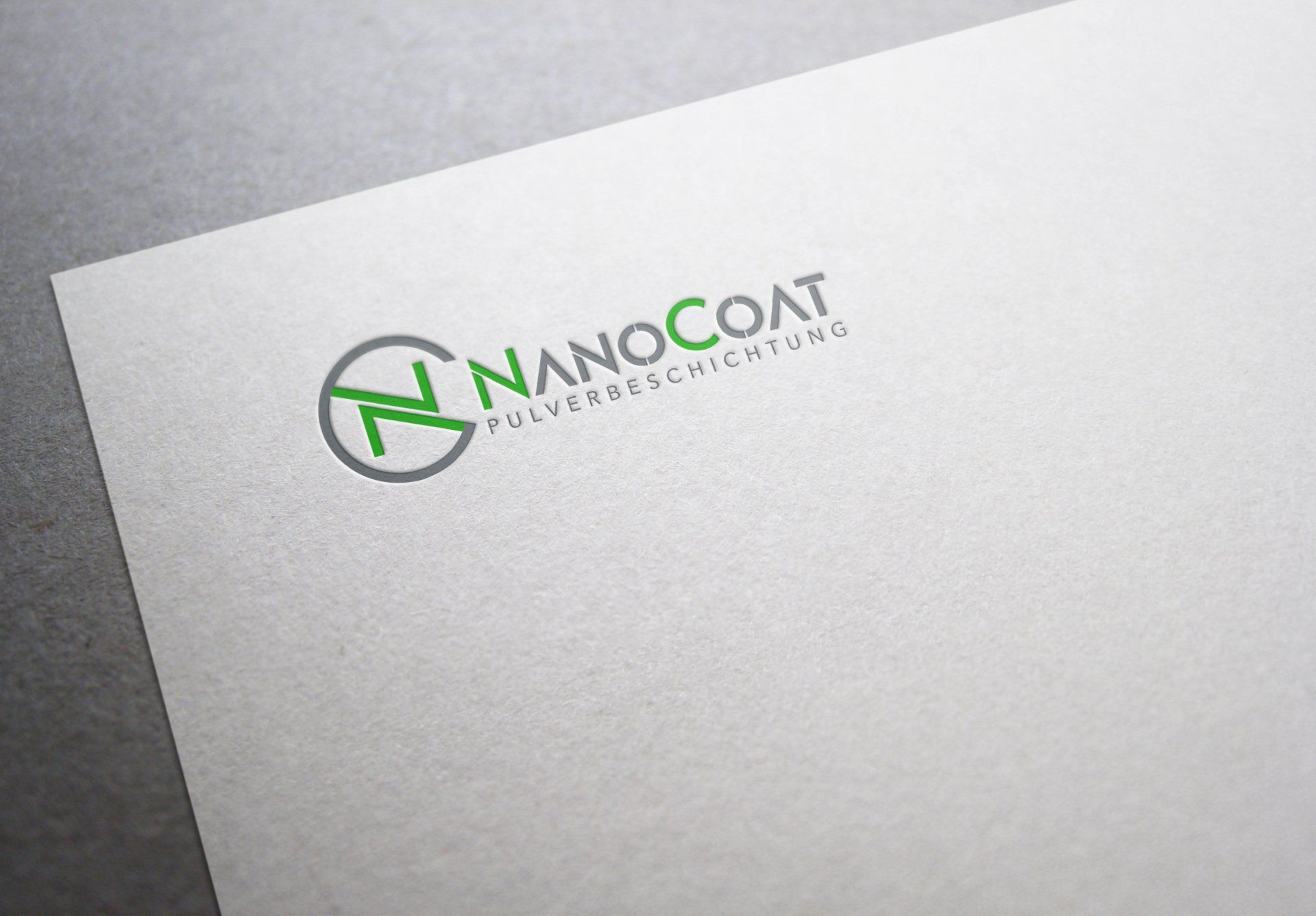 Ein Stück Papier mit der Aufschrift „Nanocoat“