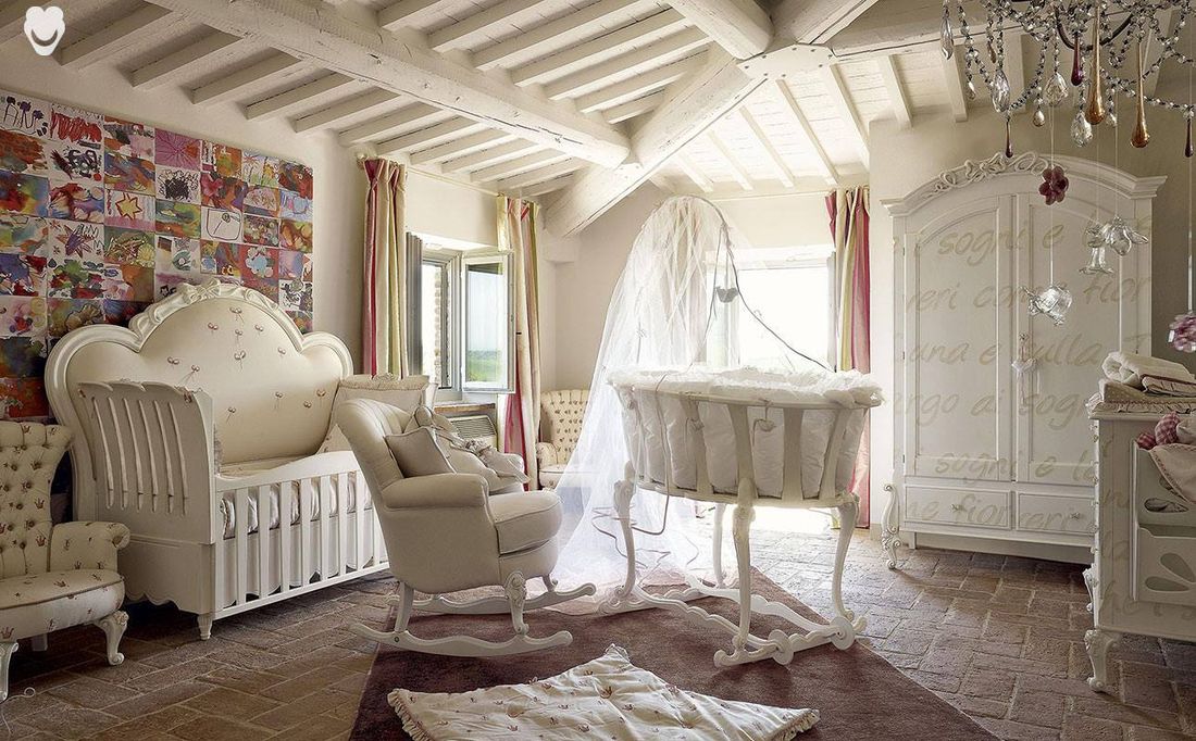 cameretta classica con culla