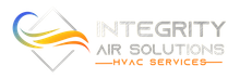 A logo for integrity air solutions hvac services.