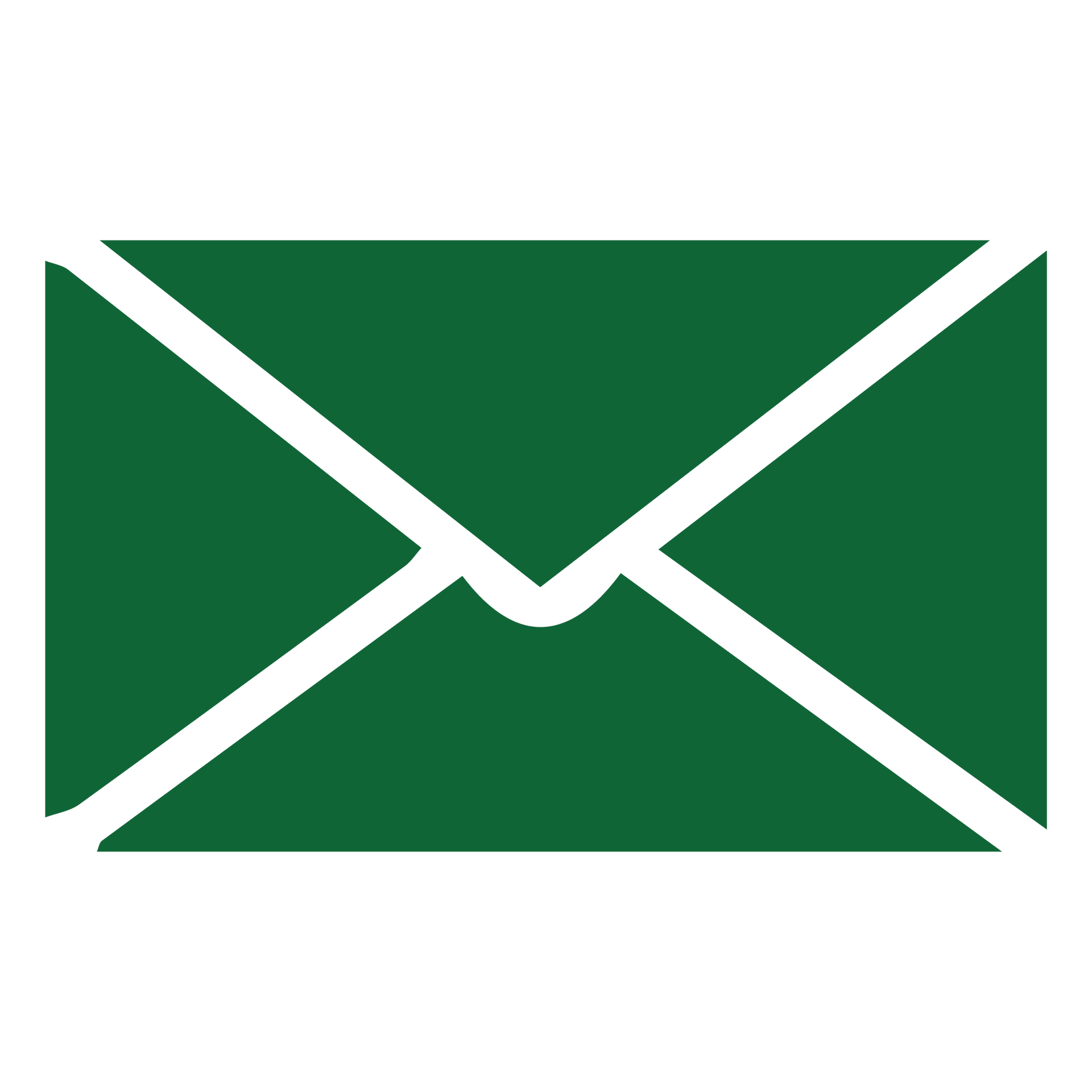 A green envelope with a white border on a white background.