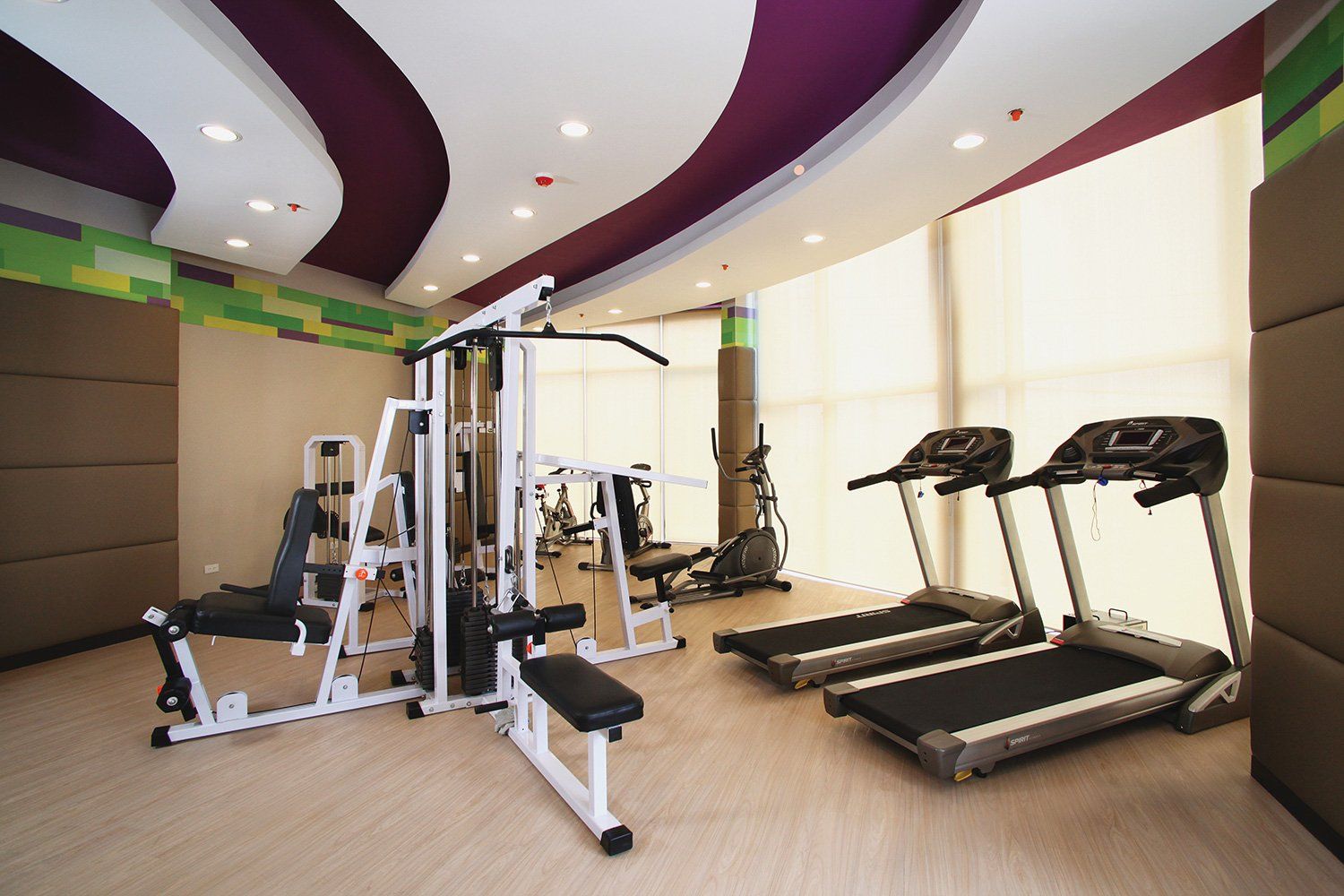 Gym equipment at the fitness center of The Exchange Regency Hotel in Pasig City