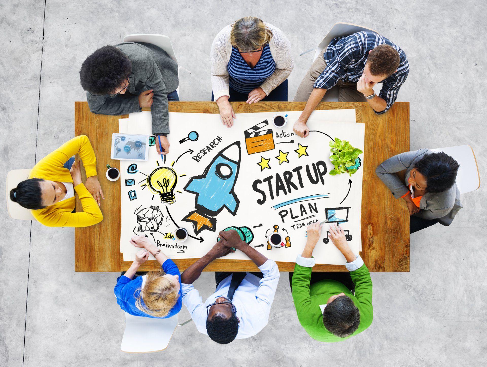 start up website