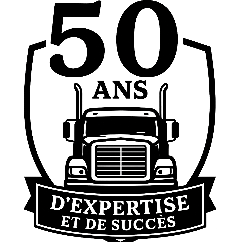50th anniversary logo: Truck with