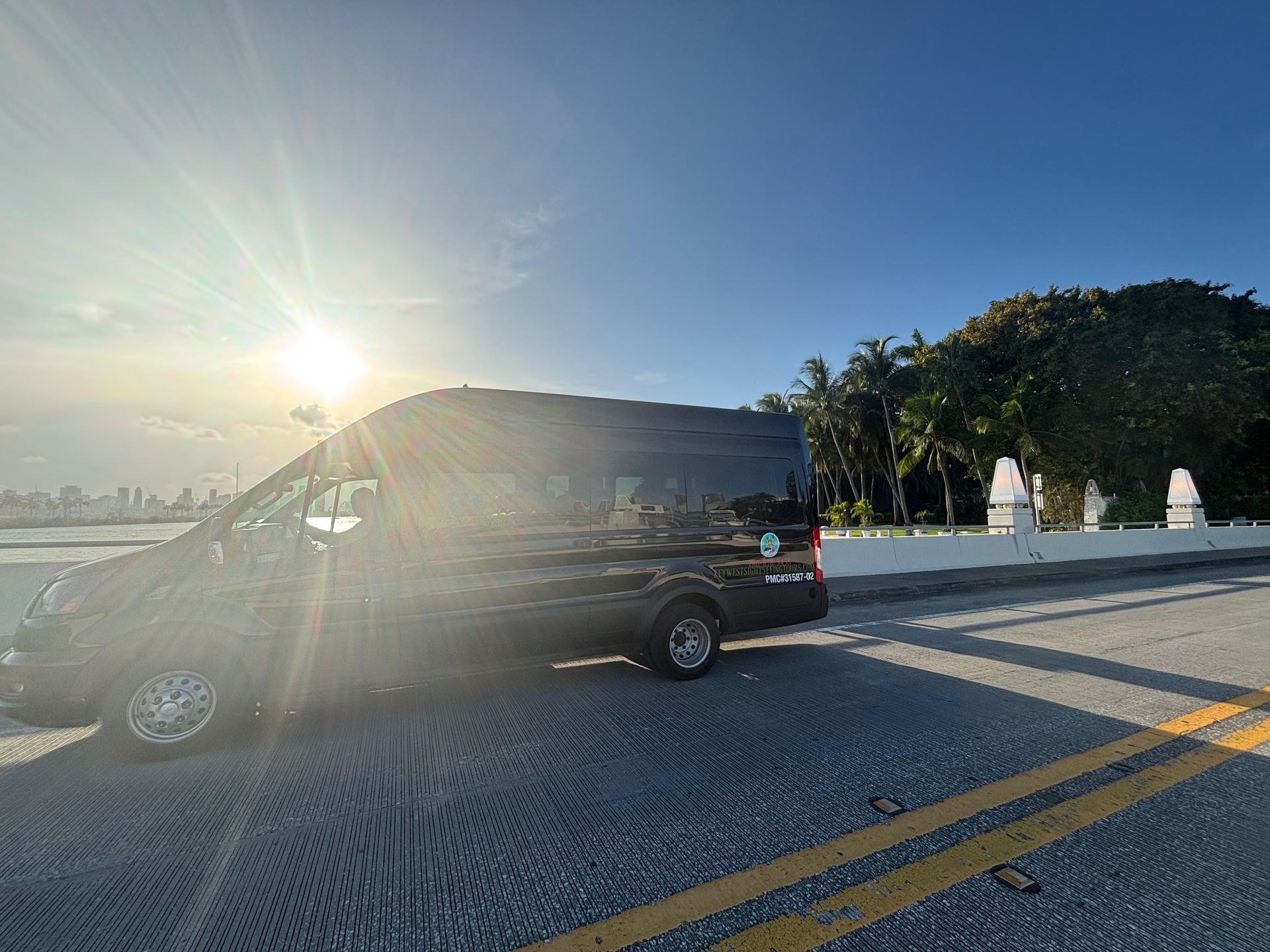 Miami City Tour during the Sunset in Miami