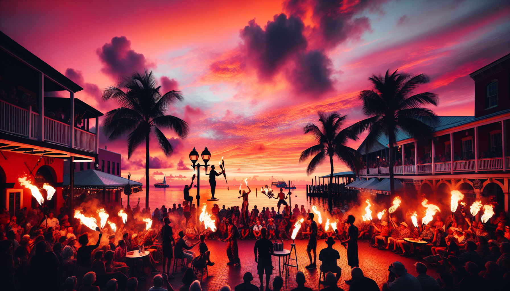 Sunset Celebration at Mallory Square