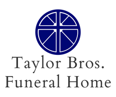 The logo for sample funeral home is shown on a white background.