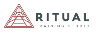 The Ritual Training Studio logo features a stylized geometric triangle icon beside the bolded text brand name.
