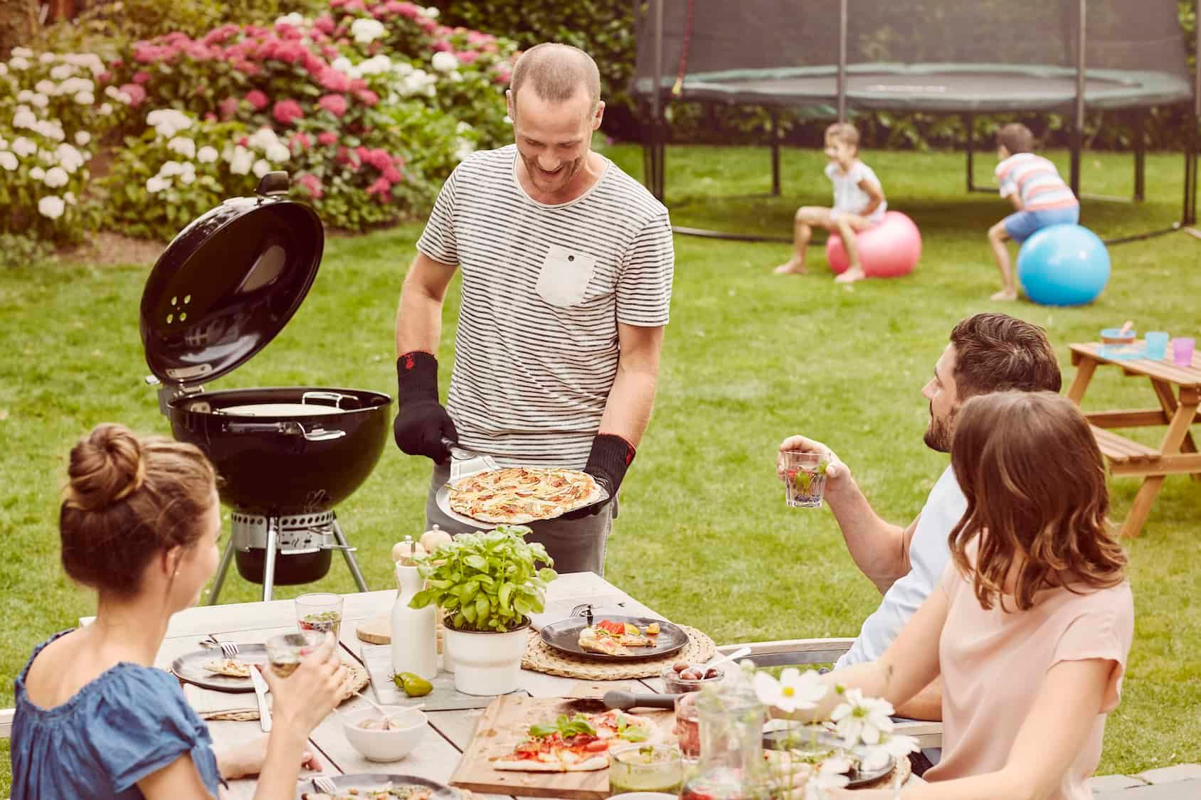 garden party with bbq