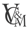 Stylized black monogram logo with overlapping letters V, C, M, and an ampersand on a white background