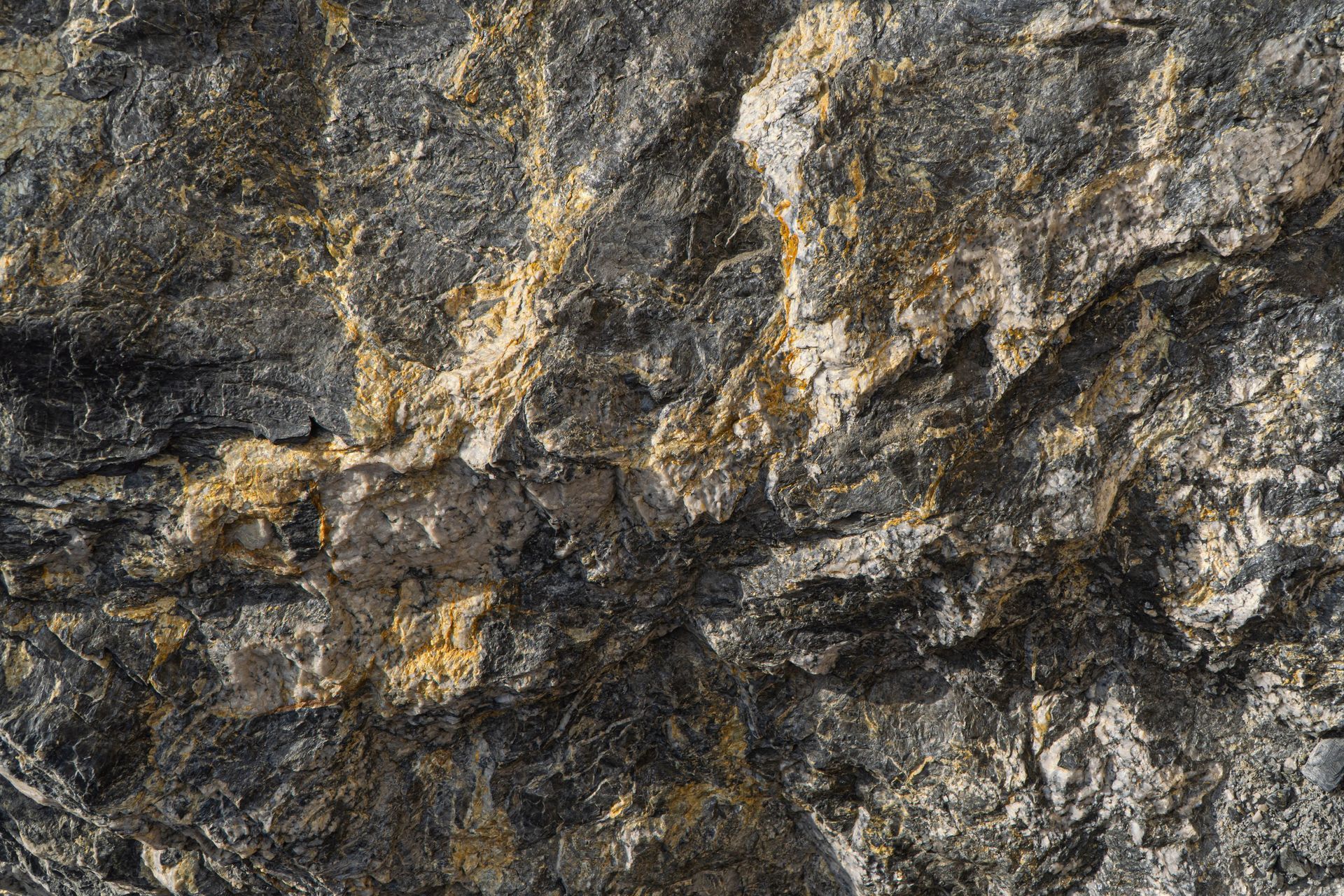 A close up of a rock with a lot of texture.