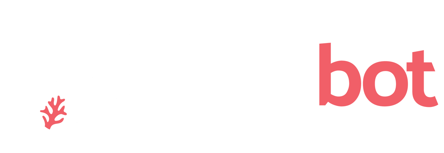 The word bot is written in red on a white background.