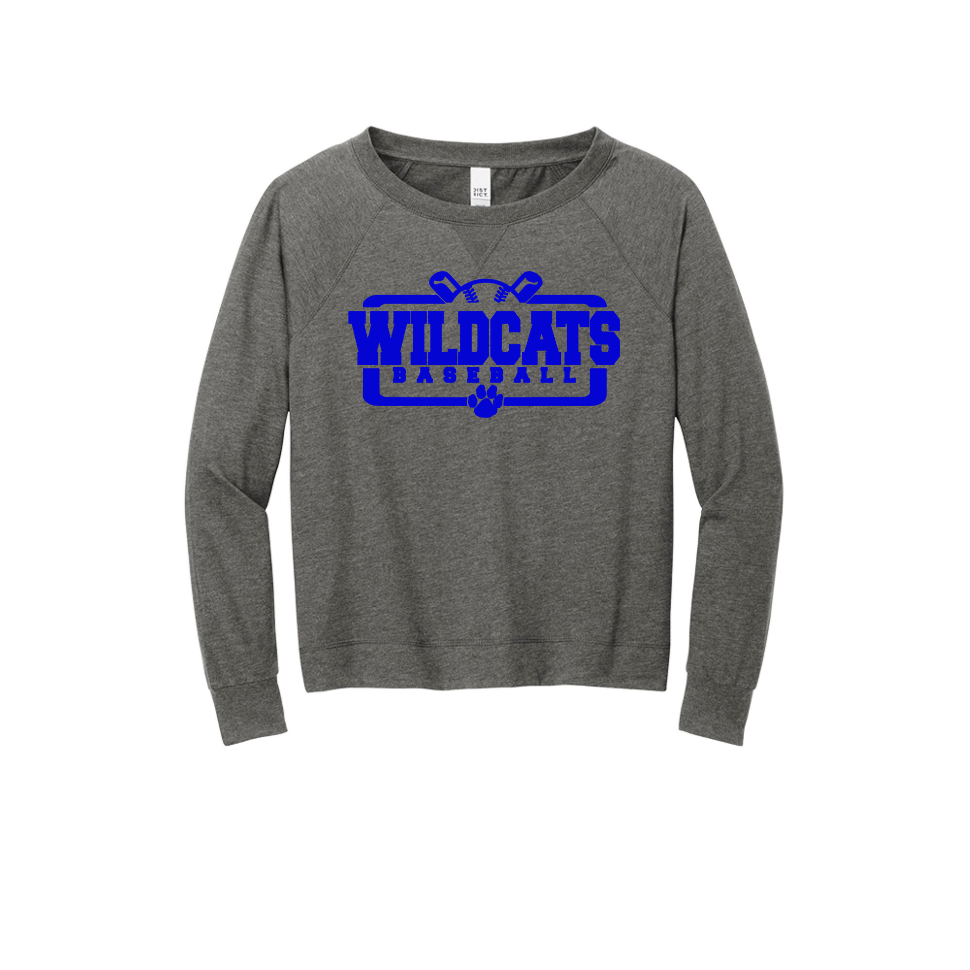Wildcats Baseball Ladies Long Sleeve Shirt