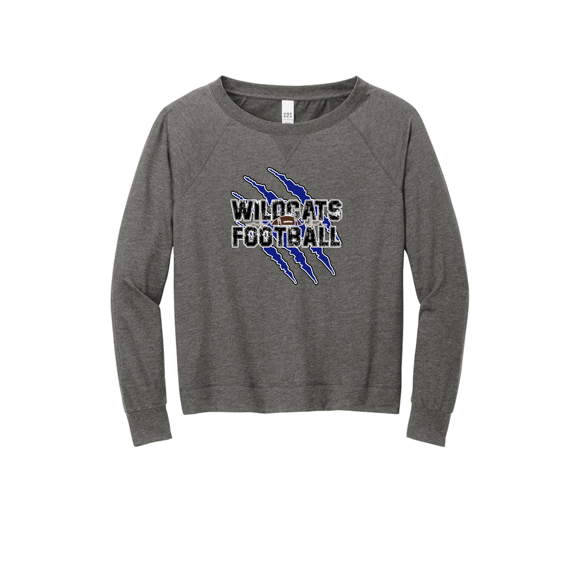 Wildcats Football Ladies Long Sleeve Shirt