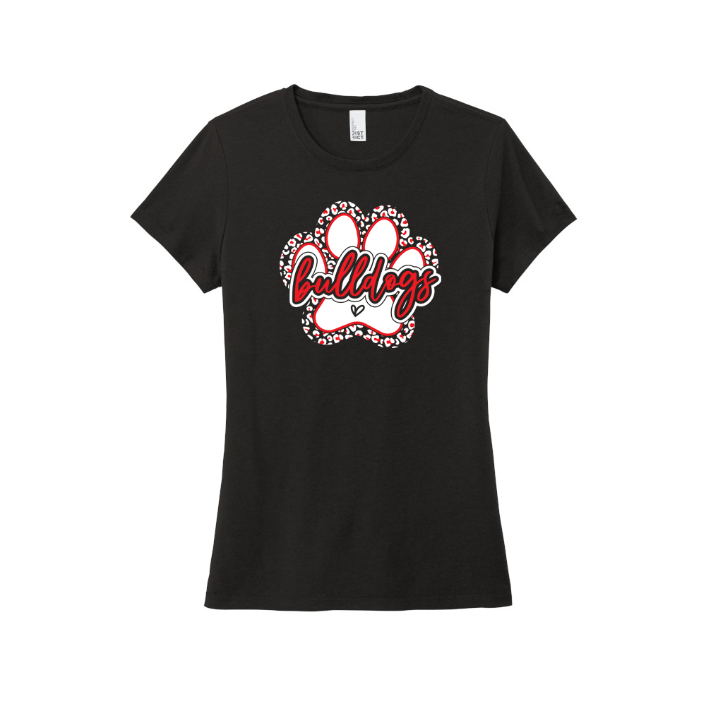 Bulldogs Paw Ladies T-Shirt