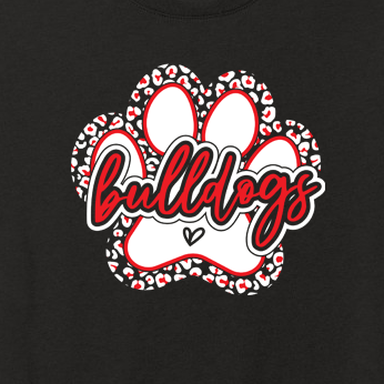 Bull Dog Paw Design
