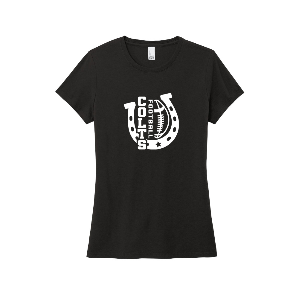 Colts Football Horseshoe Ladies T-Shirt