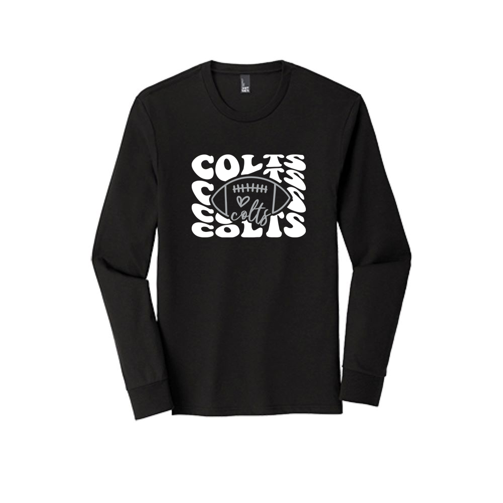 Colts Football w/Heart Unisex Long Sleeve T-Shirt