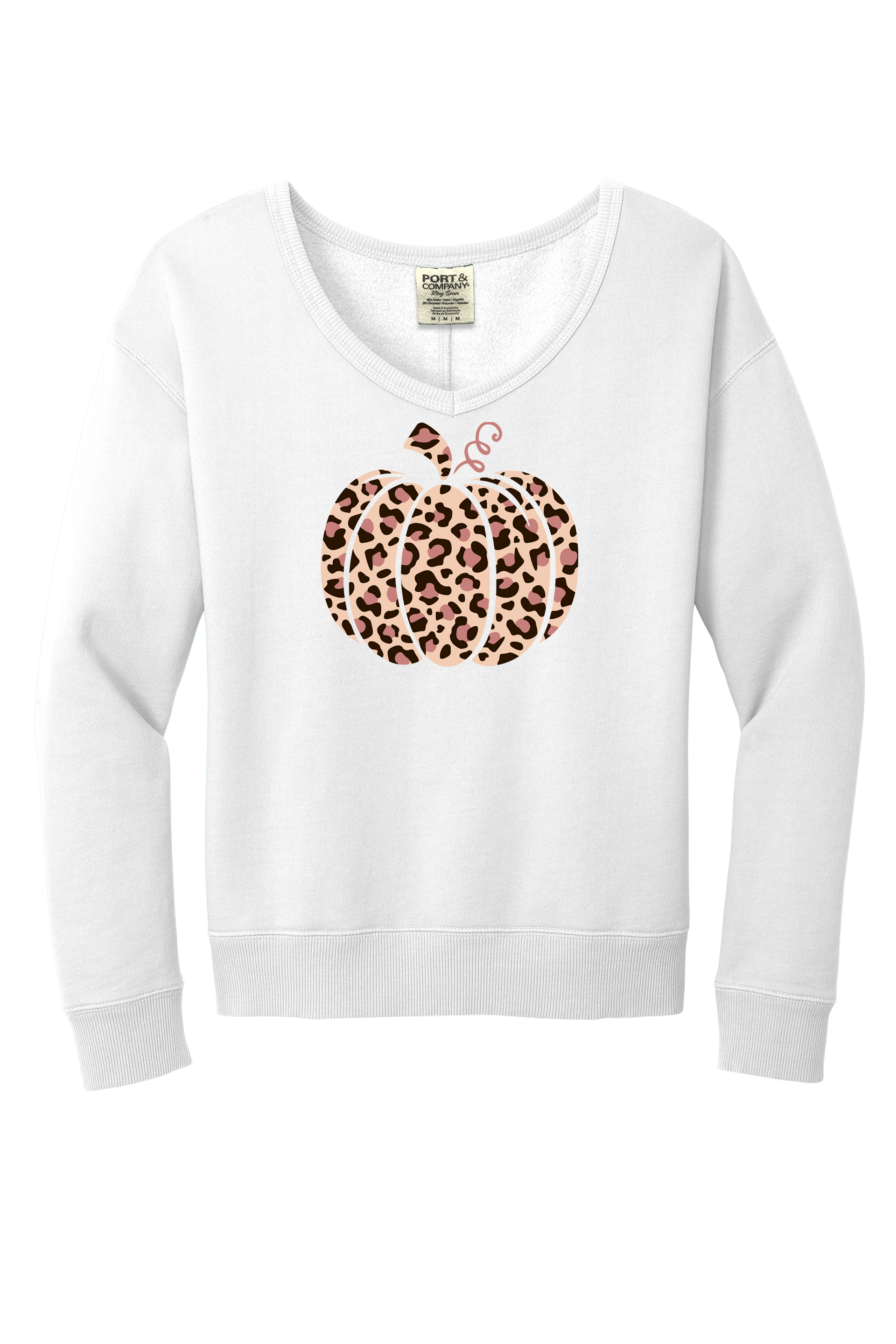 Pumpkin Ladies Long Sleeve Sweater