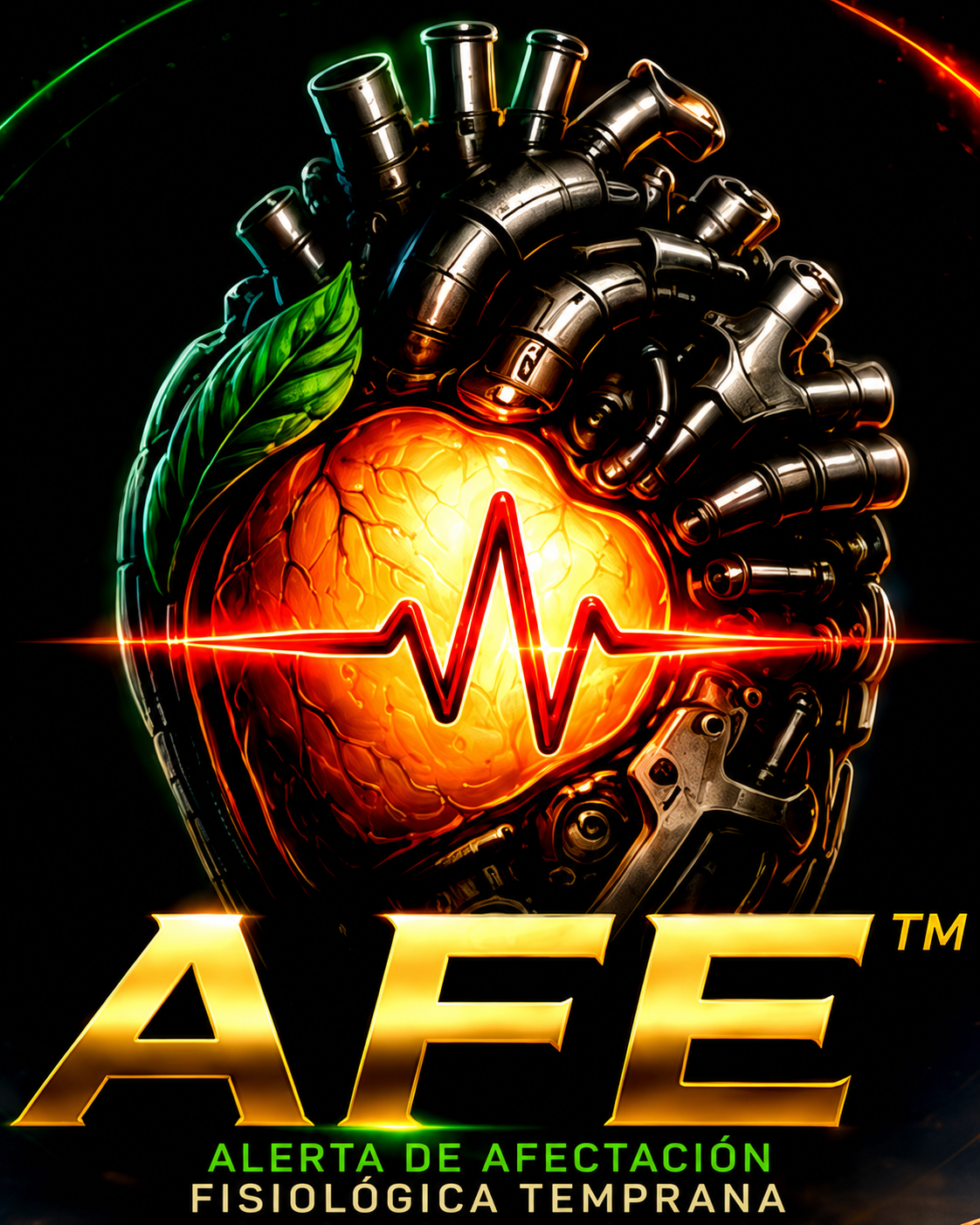 AFE™ illustration combining a heart and technology