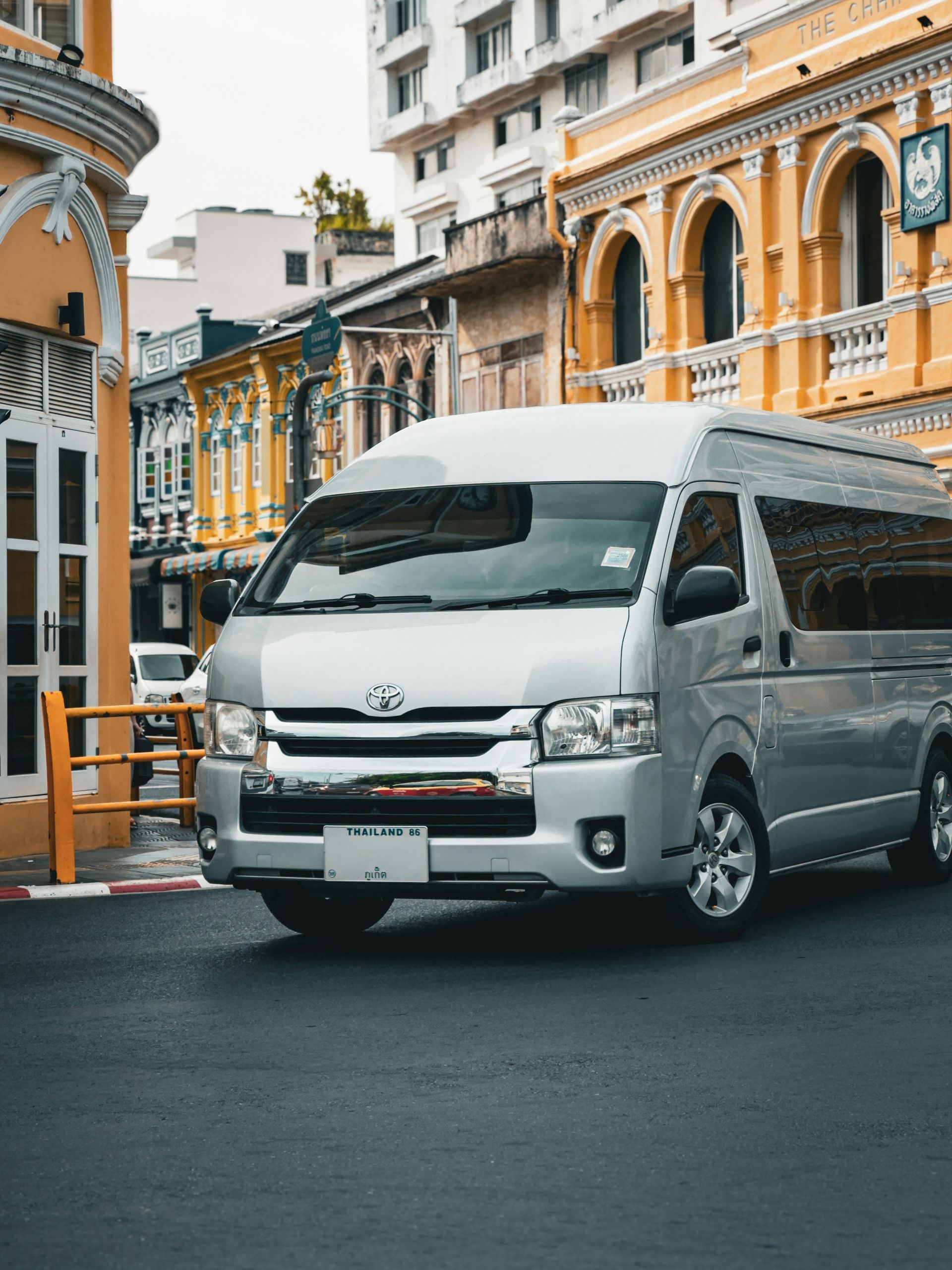 Community transportation van used for elder care visits in Jamaica