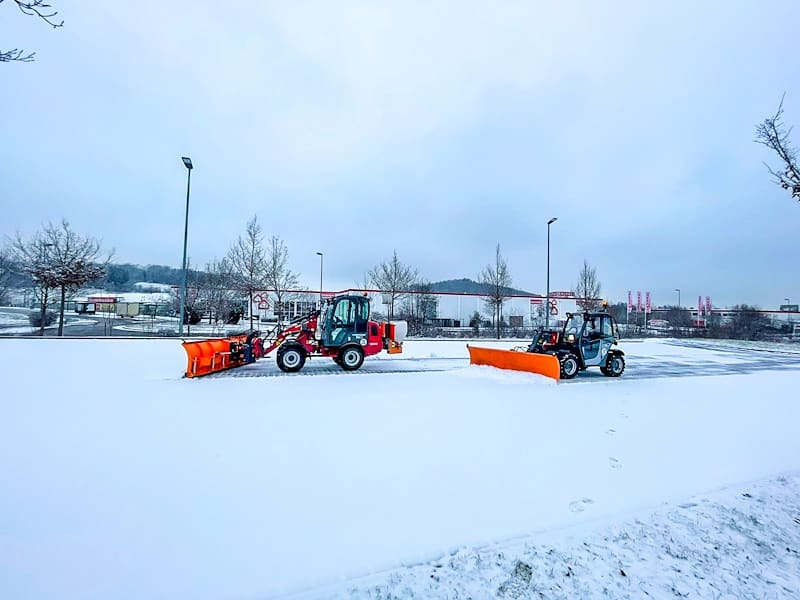Radlader im Wintereinsatz
