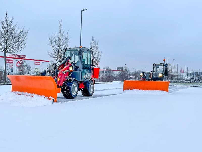 Radlader im Wintereinsatz