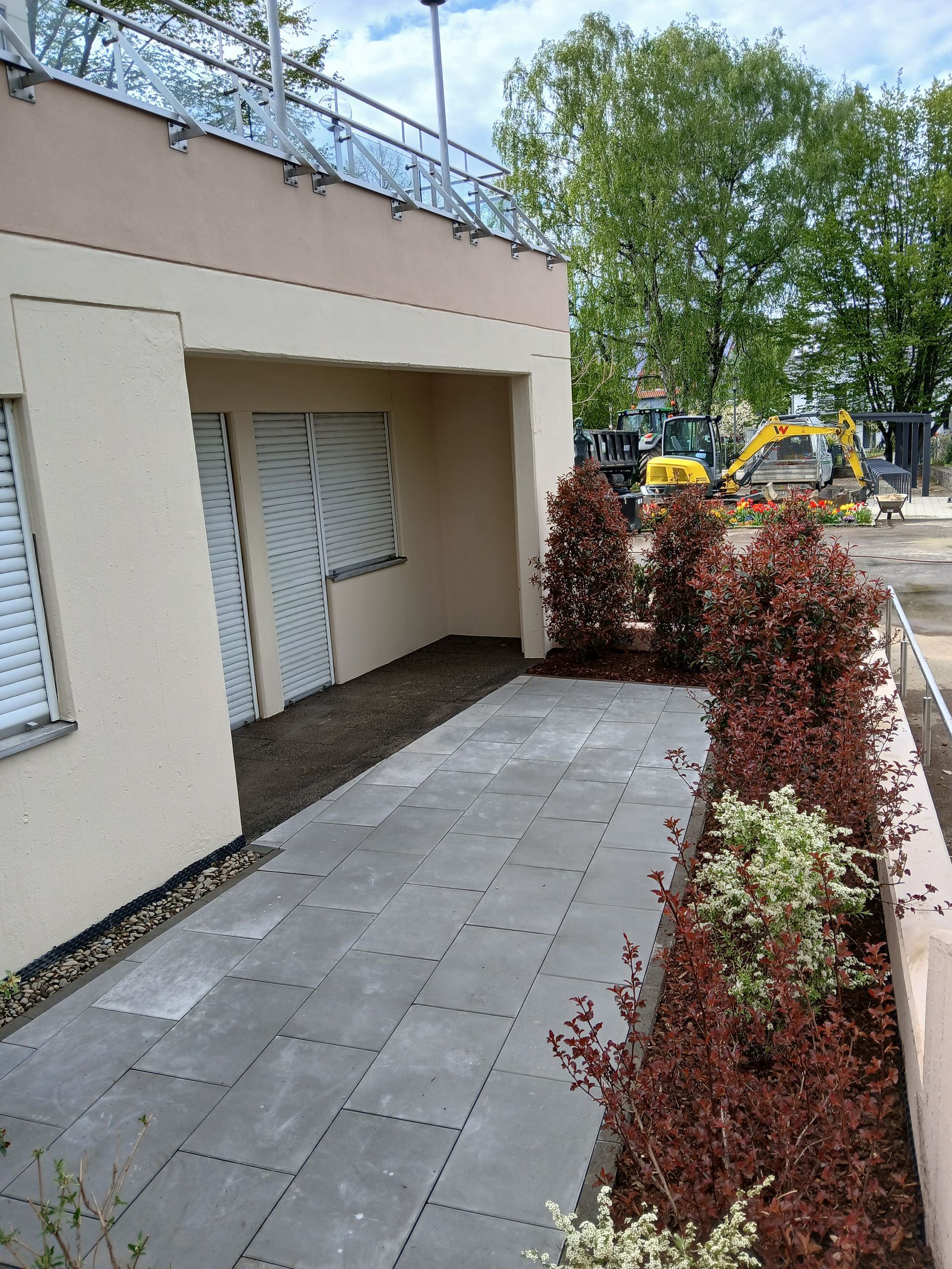 Terrasse mit Pflanzen