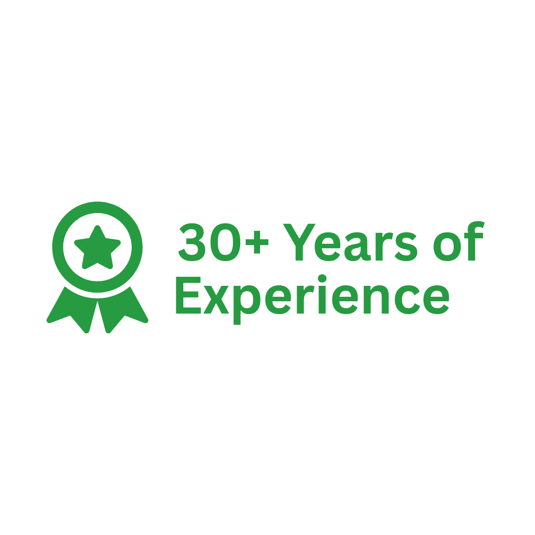 30 + years of experience