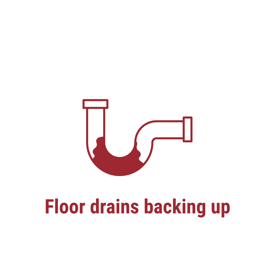 floor drains backing up