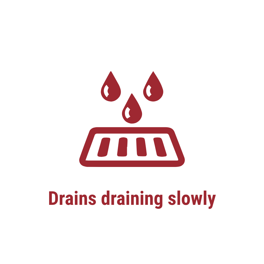 drains draining slowly