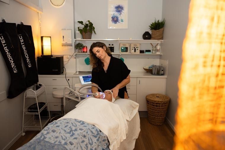 A Woman is Giving a Man a Massage in a Spa — Your Body Revolution in Caloundra, QLD
