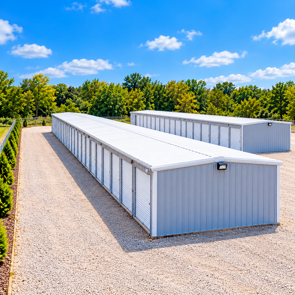 Modern self-storage facility